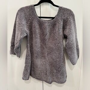 Hyfve Grey/Silver Velour Top